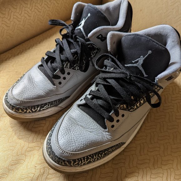 Air Jordan Other - Authentic Jordan 3 Retro Mens Size 11.5 (Grey/Black)